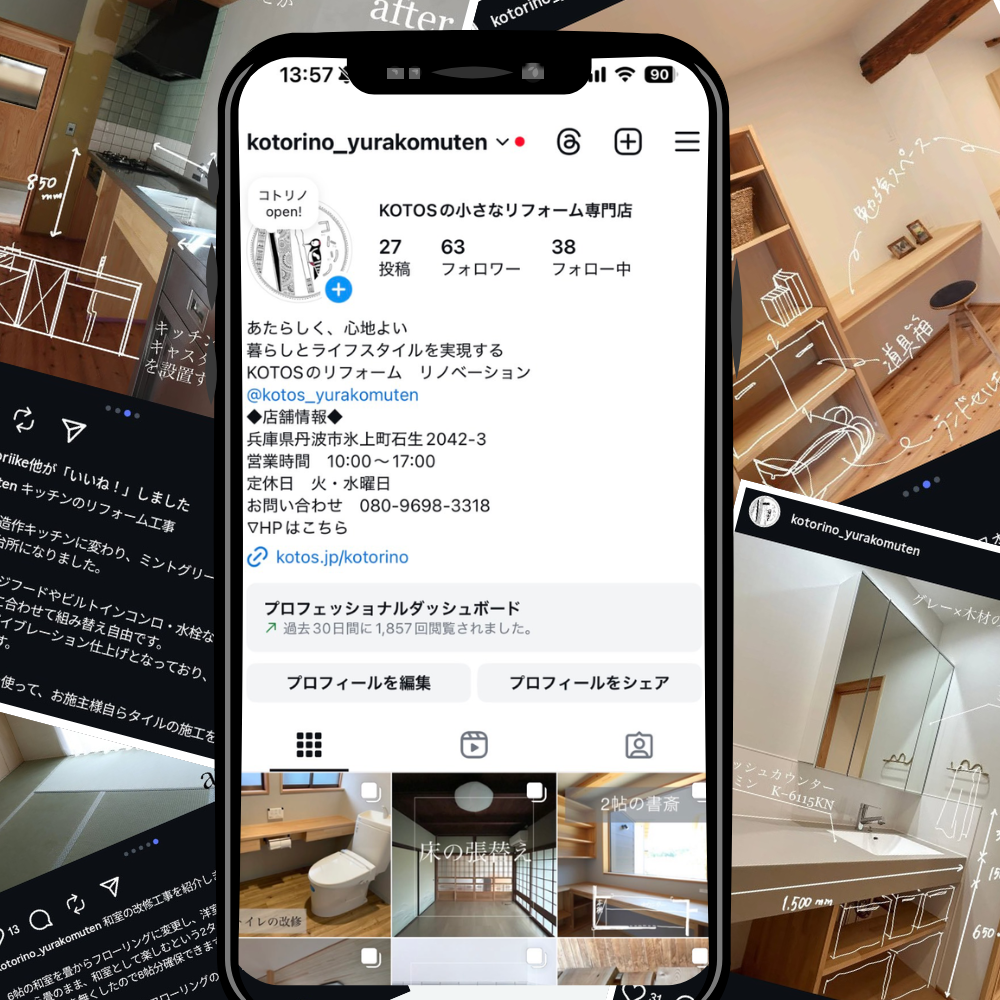 Instagram投稿のプレビュー